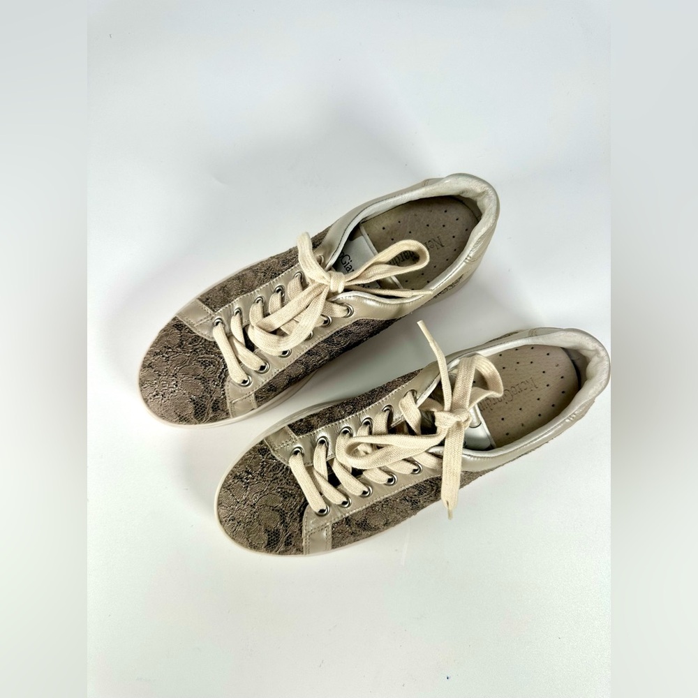 Nero Giardini Women's Lace Sneakers. Made in Italy. Size: US 5